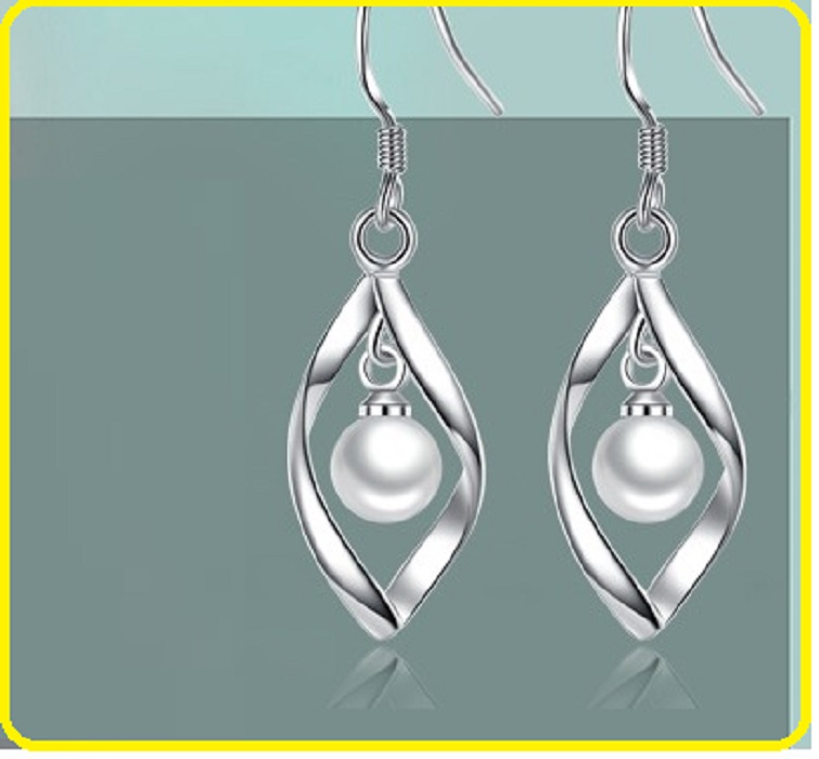 Bông tai nữ ngọc trai Cườm siêu đẹp sang trọng đẳng cấp