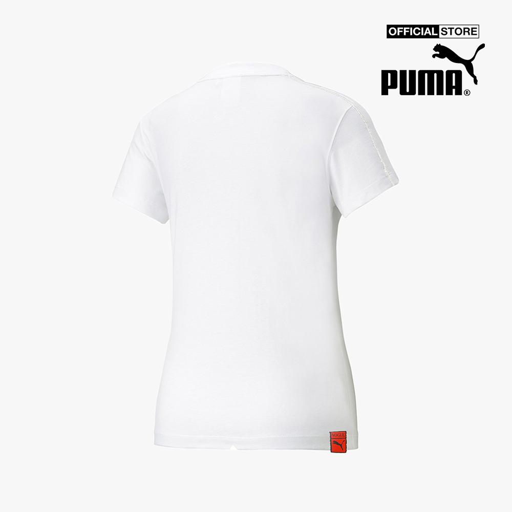 PUMA - Áo thun nữ tay ngắn cổ tròn hiện đại 535234-02