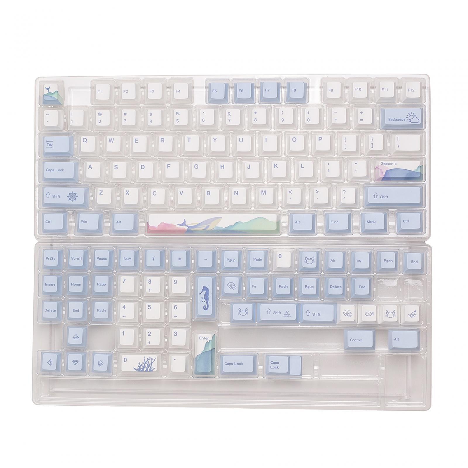 129 Keys PBT Keycaps Set Durable Theme for Mechanical Keyboards