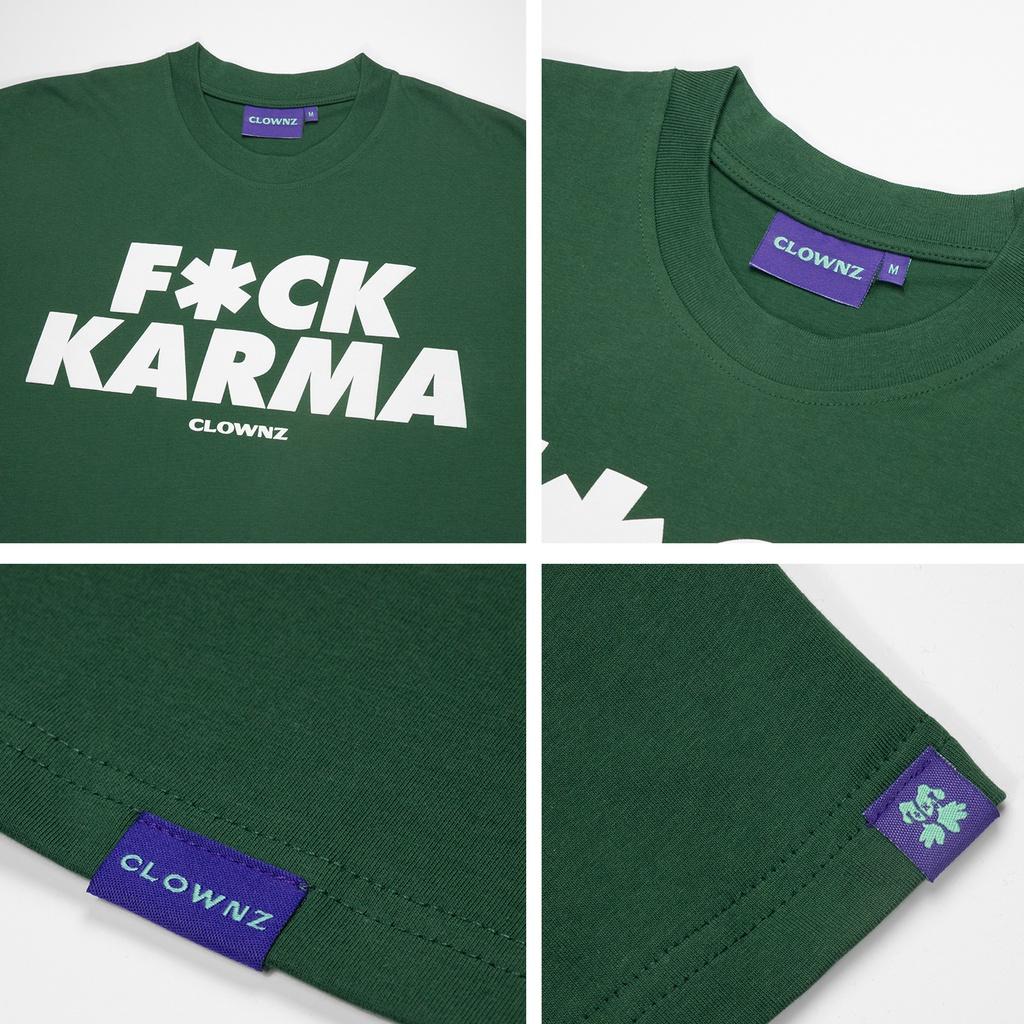 Áo phông nam nữ tay lỡ, tee thun unisex cổ tròn Big Karma form rộng nhiều màu