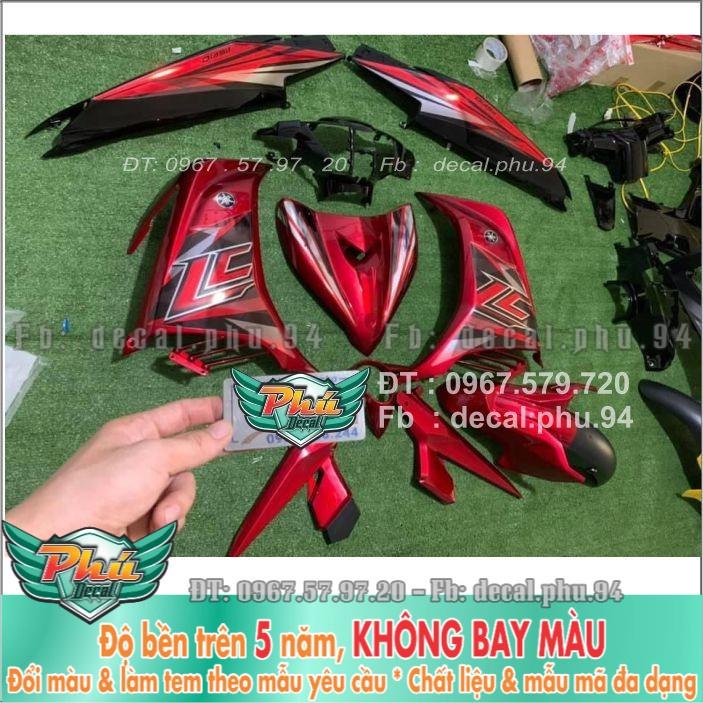 Tem rời Exciter 135 đỏ đen Lc  -1