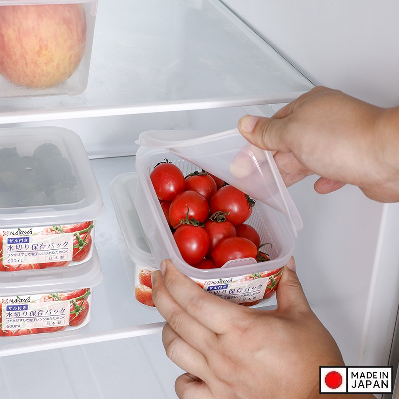 Hộp đựng thực phẩm 2 lớp Nakaya 600ml - Made in Japan