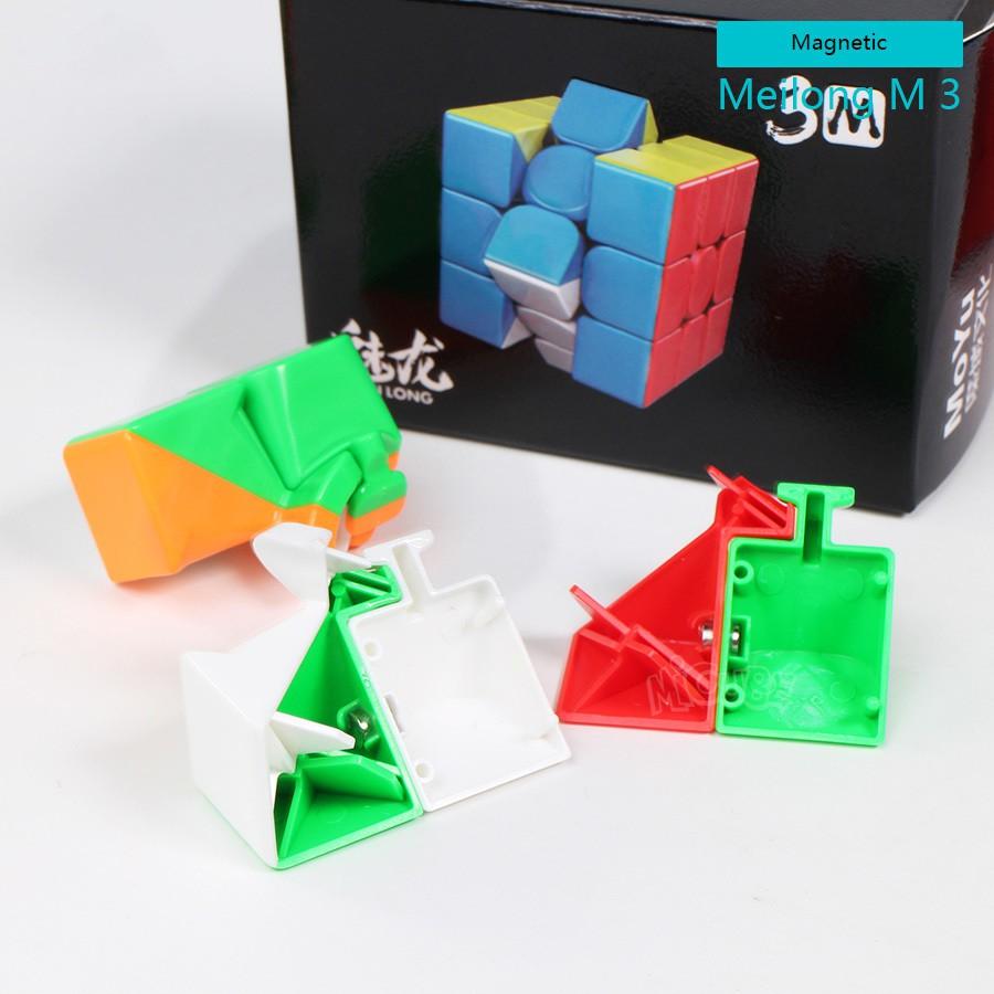 Rubik 3x3 MoYu 3M Có Nam Châm Nhựa Nhám Chống Xước, Chồng Trơn Siêu Xịn Xò. Rubik Quay Trơn, Chắc Chắn