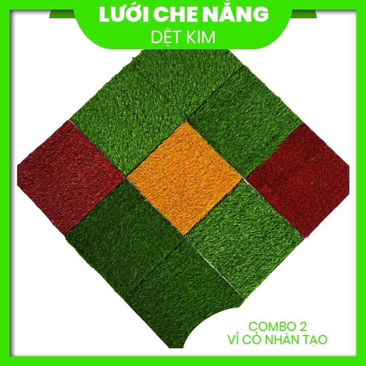 ⌈Vỉ cỏ nhân tạo 30cm x 30cm⌋ Thảm cỏ nhân tạo HÀNG XỊN XÒ trang trí sân vườn