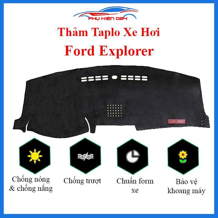 Thảm taplo Explorer 2016-2017-2018-2019-2020-2021-2022 chống nắng nóng làm mát xe mở rộng tầm nhìn