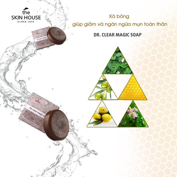 Xà bông giúp giảm và ngăn ngừa mụn toàn thân THE SKIN HOUSE