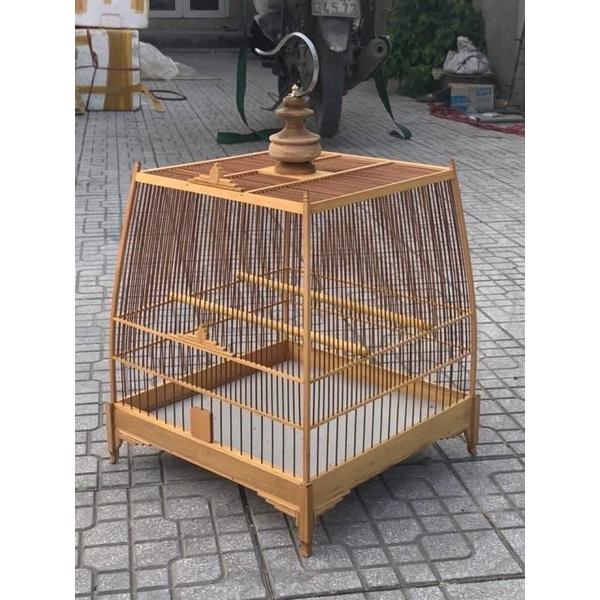 KHUNG LỒNG CHIM TỰ RÁP NAN SÍT BÁN SÚNG GỖ KIỀN
