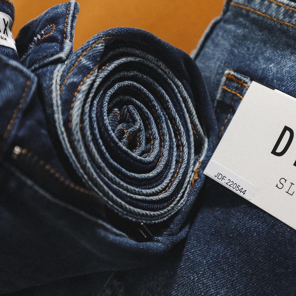 Quần jean Xanh đậm wash form slimfit - Quần jeans nam cao cấp 220544 | LA STORE MENSWEAR