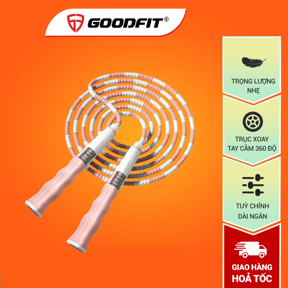 Dây nhảy thể dục, độ dài tùy chỉnh phù hợp người chơi mới, trẻ em chính hãng GoodFit GF905JR