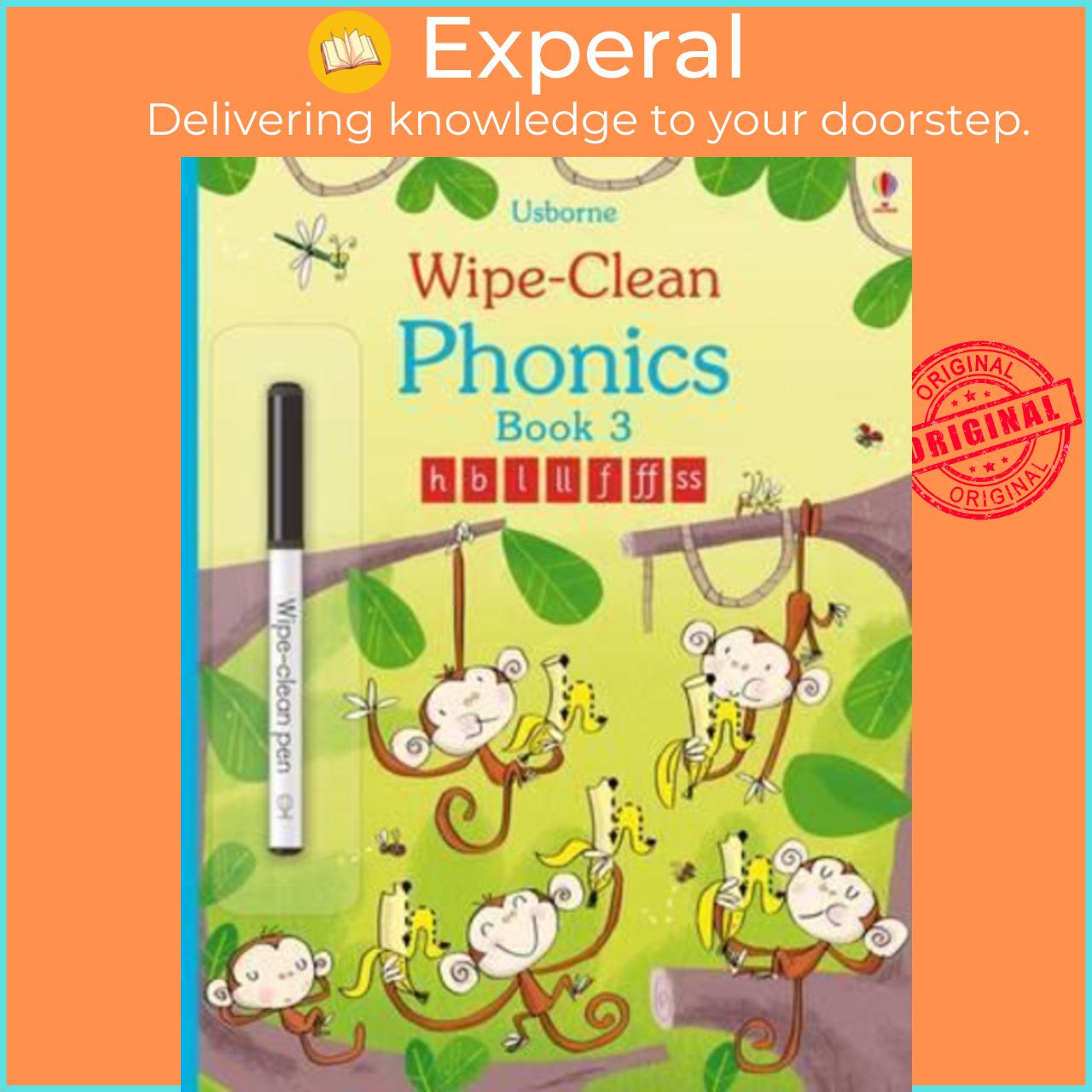 Sách - Wipe-Clean Phonics Book 3 by Mairi Mackinnon Fred Blunt