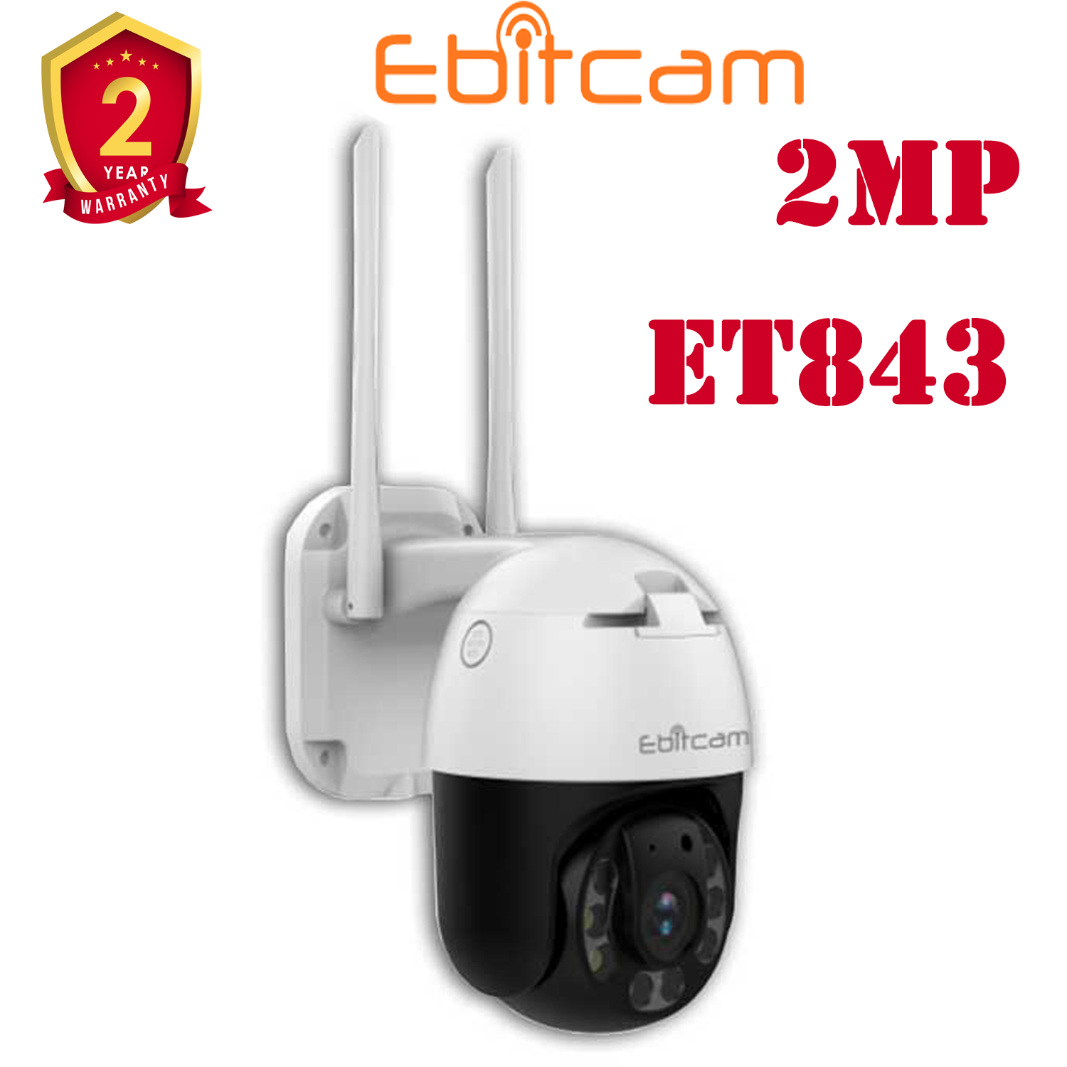 Camera IP Wifi Ebitcam ET843 Speed Dome 2MP - Ban Đêm Có Màu - Hàng Chính Hãng