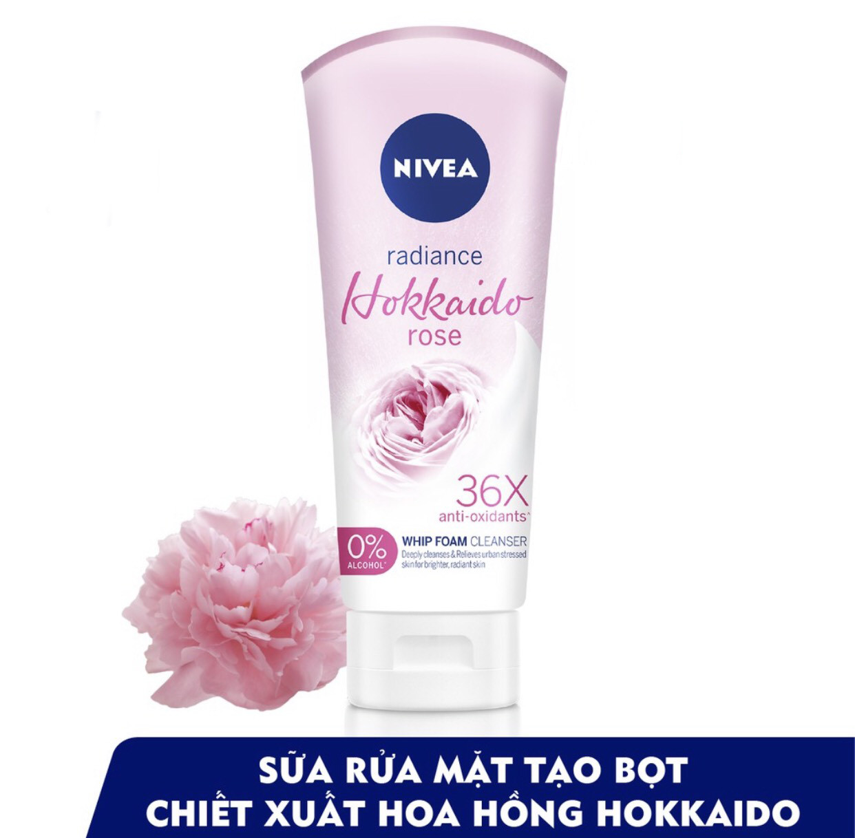 Bộ 2 Sữa Rửa Mặt Tạo Bọt NIVEA Chiết Xuất Hoa Hồng Hokkaido (100ml *2)