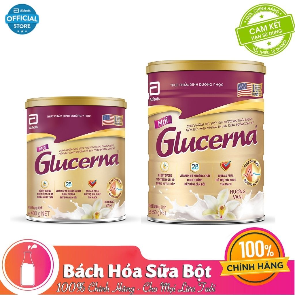 Sữa Bột Abbott Glucerna Vani 850g