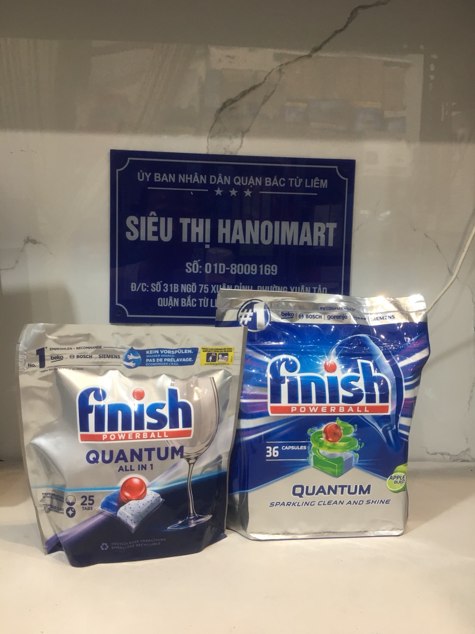 Combo Viên Finish Quantum 60 viên dùng Cho Máy Rửa Bát + Tặng viên Finish Nhật