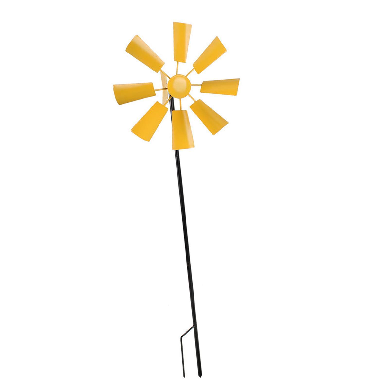 Wind Catcher Iron Wind Toys Wind Sculpture Windmill for Garden Lawn Backyard