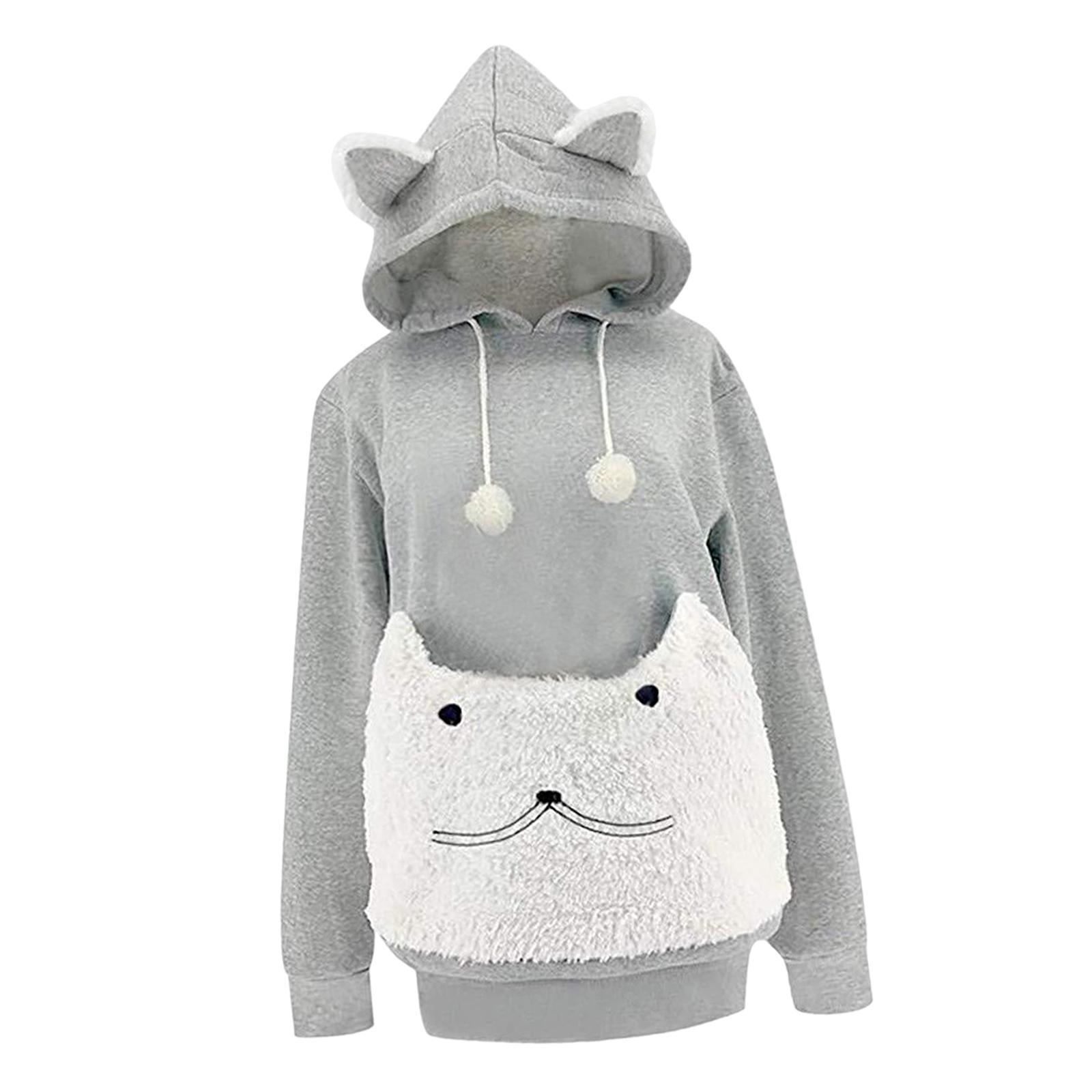Pet Hoodies Sweatshirt Clothing Pocket Carrier for Puppy Outdoor Sports Travel Supplies