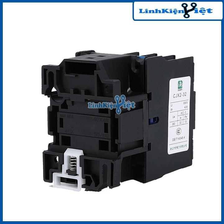 Khởi động từ contactor CJX2 380V 32A vỏ chống cháy, công suất lớn