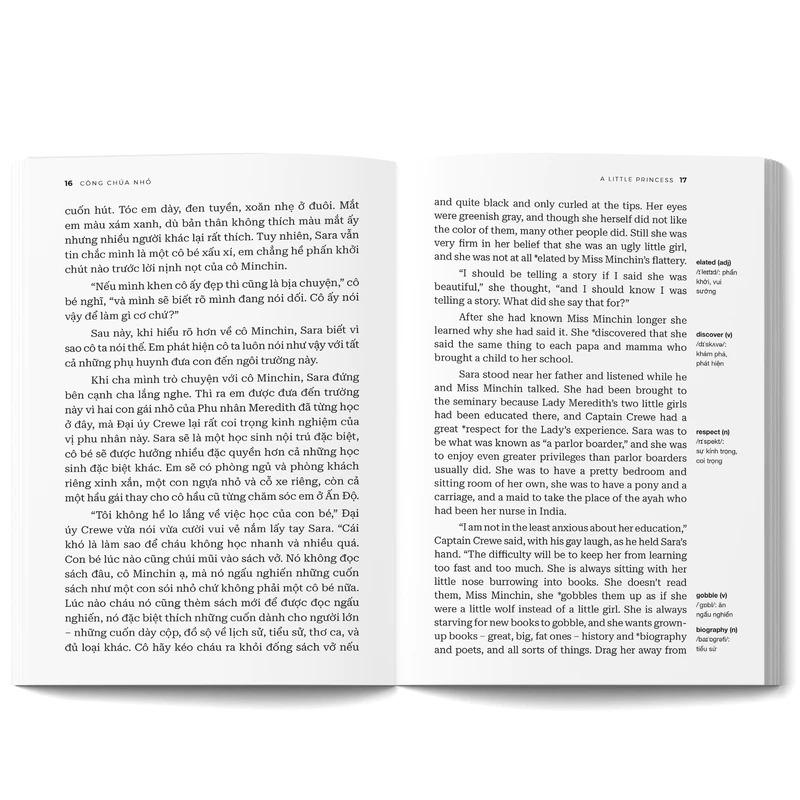 Sách - Công Chúa Nhỏ - A Little Princess - Song Ngữ Việt-Anh