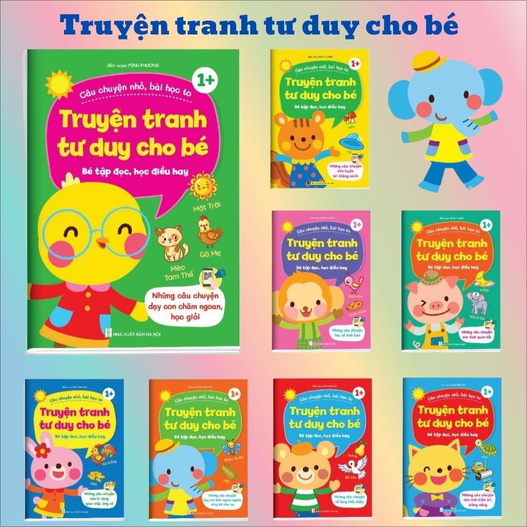 Sách - Truyện Tranh Tư Duy Cho Bé - Bé tập đọc, học điều hay- Bộ 8 cuốn