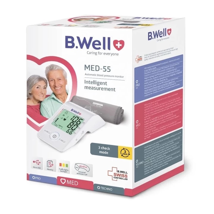 Máy đo huyết áp bắp tay B.Well Swiss MED-55