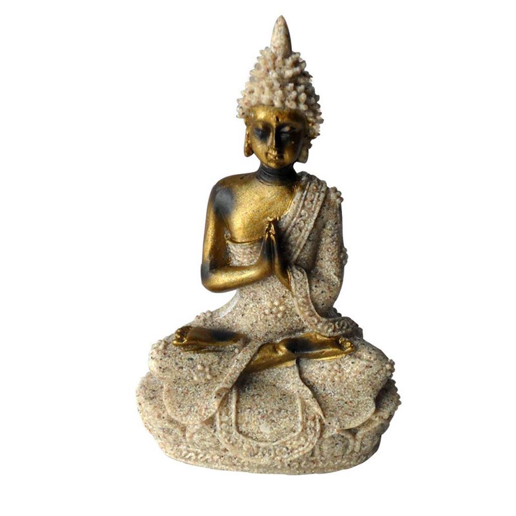 Natural Sandstone Crafts Zen Buddhism Statue And Buddha Sculpture Home Decor