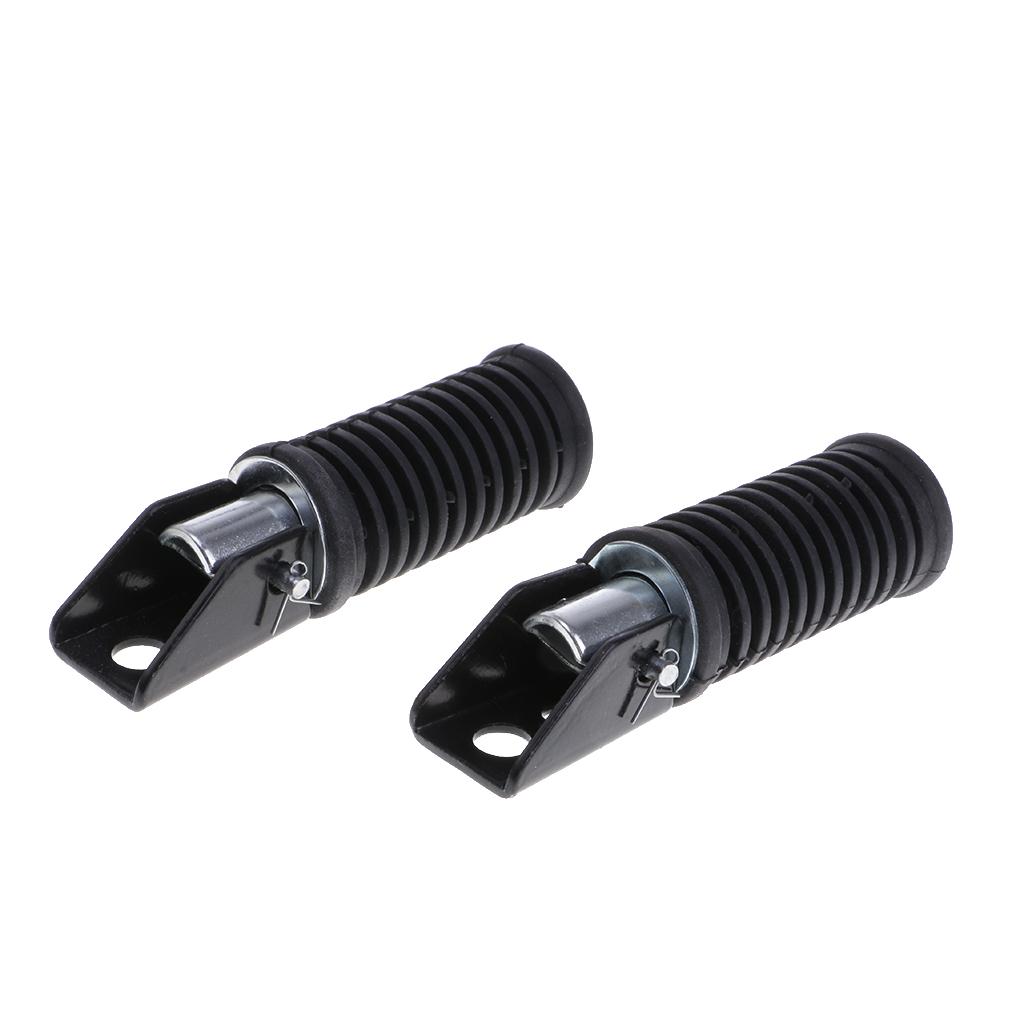 2x2 Pieces Motorcycle Foot Rests Pedals Footpegs for for Suzuki GS125 GN125