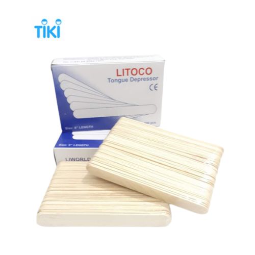 QUE ĐÈ LƯỠI GỖ LITOCO HỘP 100 Que