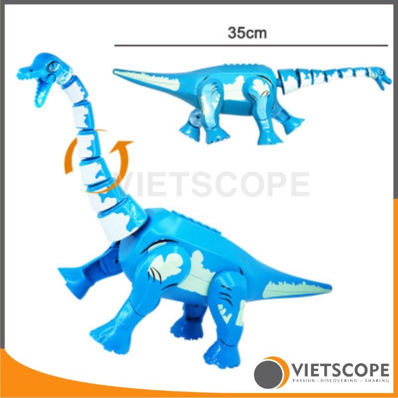 Lắp ráp mô hình khủng long cổ dài Brachiosaurus 35 cm có khớp cổ linh hoạt - 7030