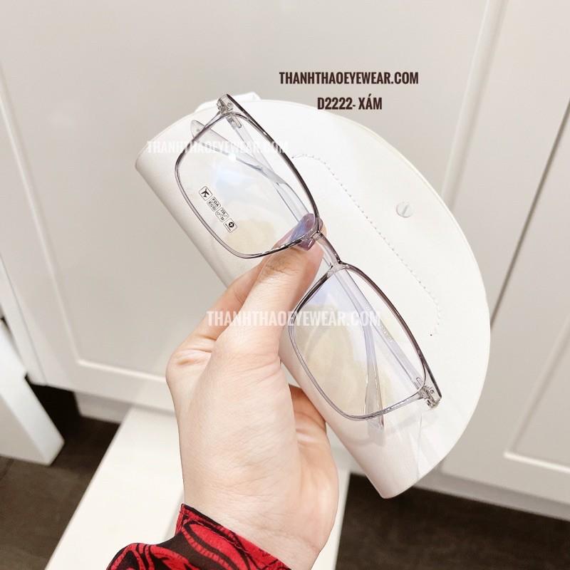 Gọng Kính Cận Dẻo Vuông Mảnh Nam Nữ 2222 - ThanhThao Eyewear