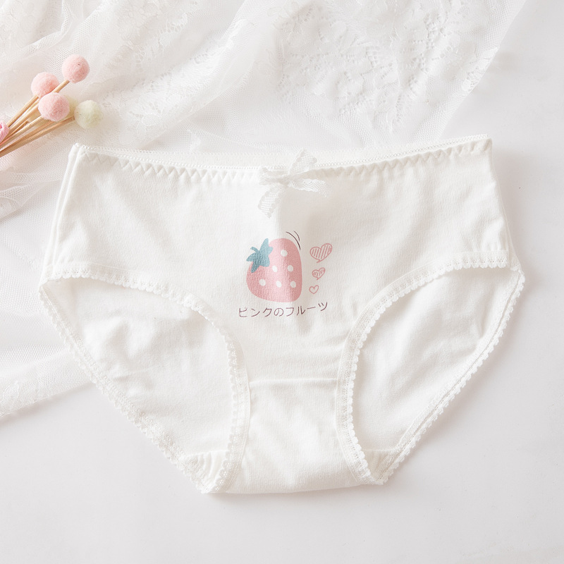 Quần lót nữ cotton cao cấp quả dâu thoáng khí co giãn kháng khuẩn 229 - HaSong