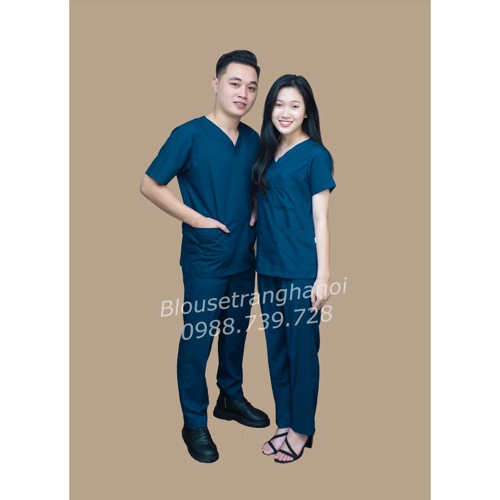 Bộ Scrubs phòng chống dịch cho bác sĩ, điều dưỡng- Blouse trắng Hà Nội