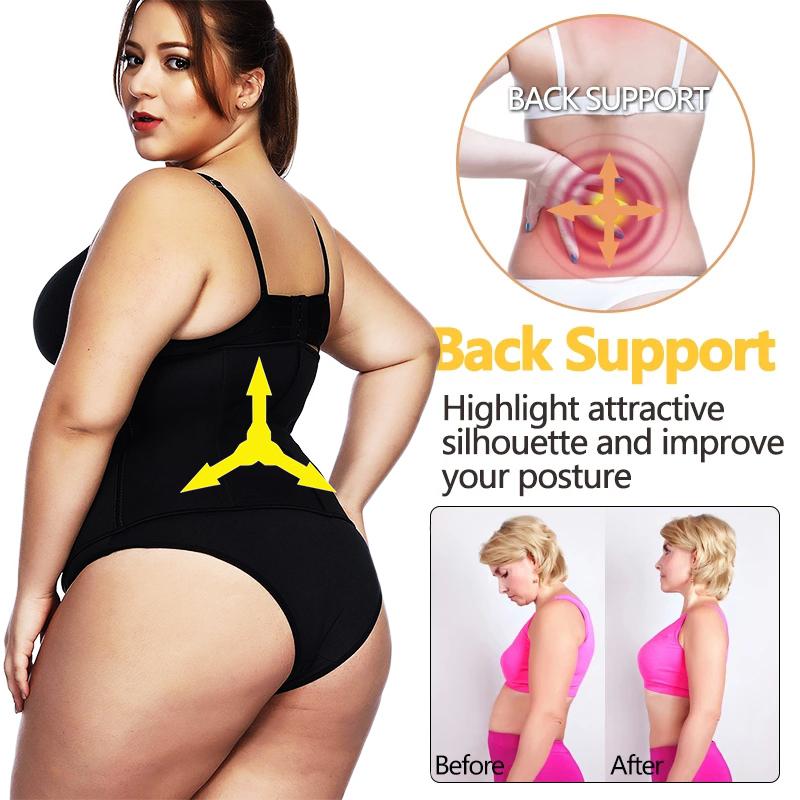 Twinso Giảm Cân Giảm Béo Eo Huấn Luyện Neoprene Xông Hơi Dây Tập Toàn Thân Nữ PU Bạc Định Fajas Xắn XXS XS