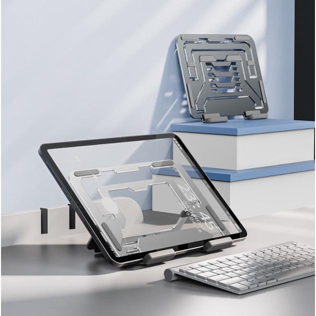 T620 Giá Đỡ iPad, Máy Tính Bảng Gấp Gọn Hỗ Trợ Tản Nhiệt Tốt Từ Nhôm Cao Cấp, Chắc Chắn, Nhiều Nắc Điều Chỉnh