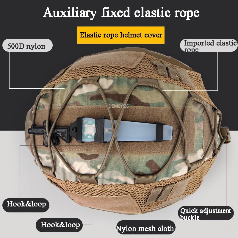 Vỏ mũ bảo hiểm chiến thuật Airsoft Airsoft SHOFT SHOFT SHOE Color: multicam
