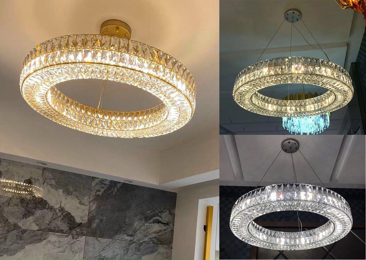 Đèn thả LANMO pha lê cao cấp 3 chế độ ánh sáng trang trí nhà cửa hiện đại, sang trọng [ẢNH VIDEO THẬT 100%]