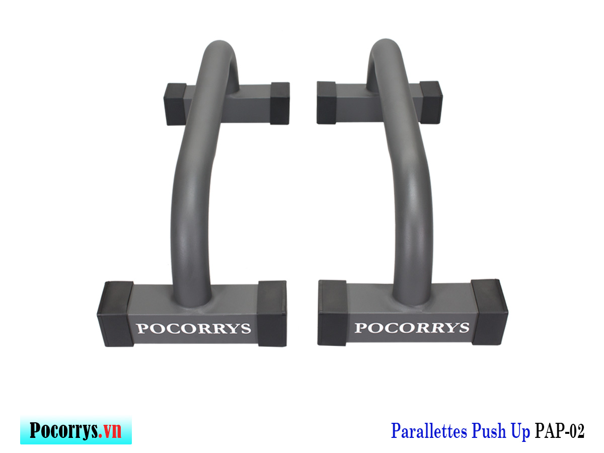 Dụng cụ chống đẩy, hít đất, Parallettes Push up cao 18cm Pocorrys PAP-02, Màu ghi