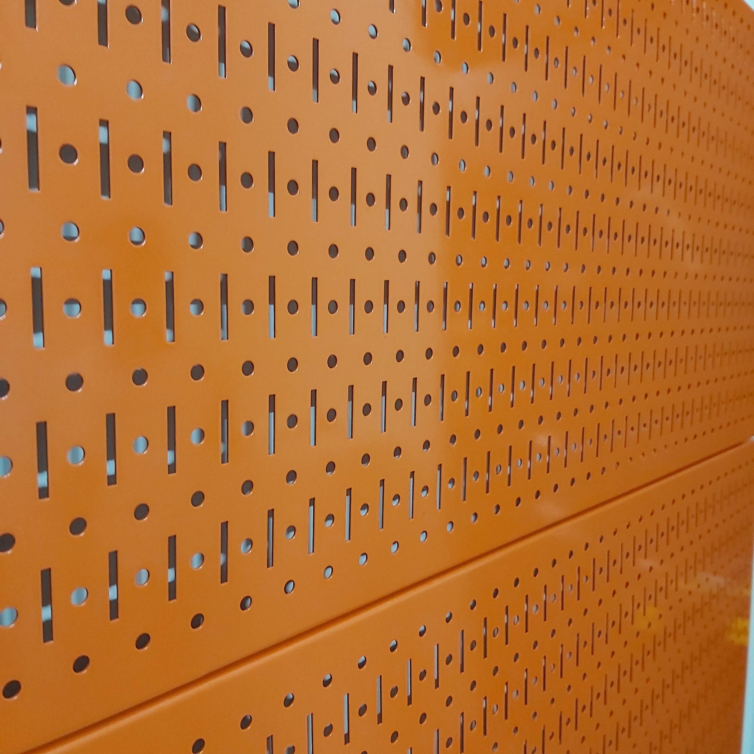 Tấm lưới pegboard đôi màu cam treo tường- 2 tấm