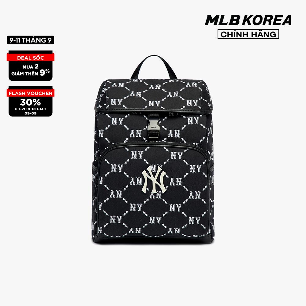 MLB - Balo chữ nhật Monogram Diamond Jacquard 3ABKM022N-50BKS