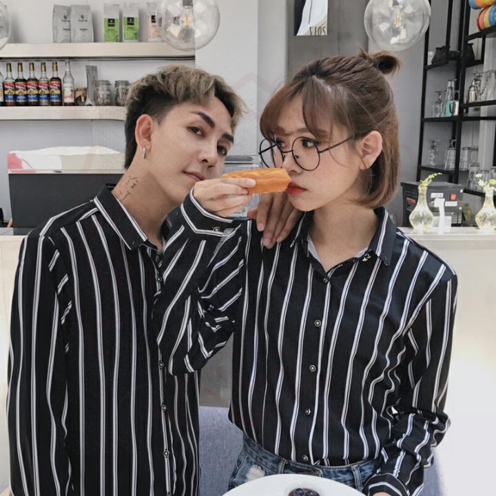 Áo sơ mi unisex sọc đứng Mã: NM825