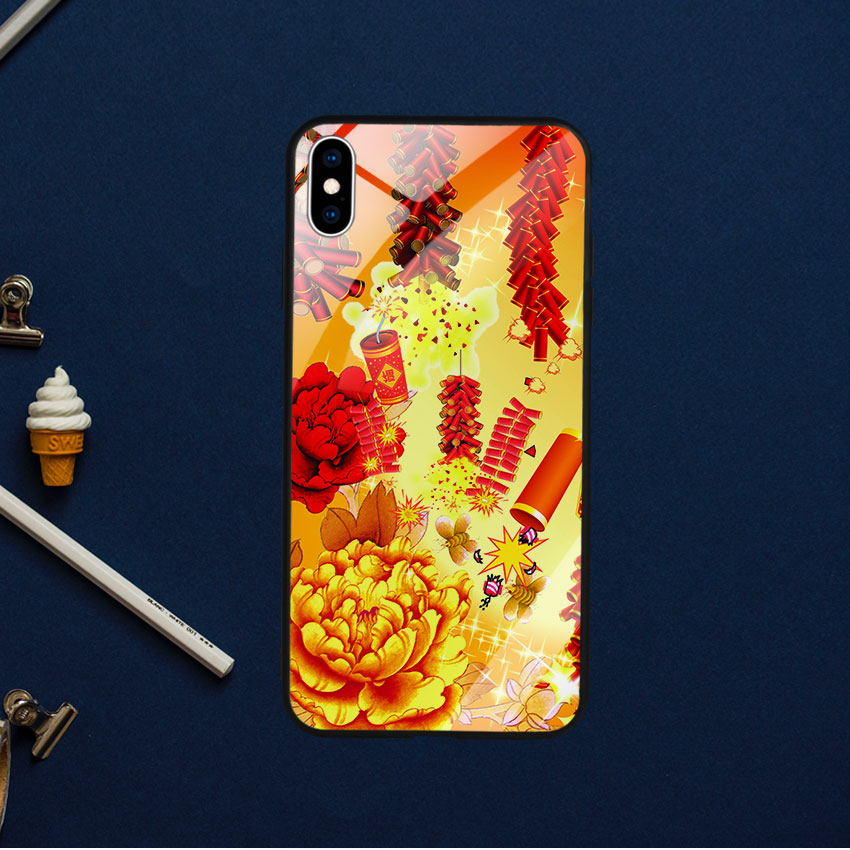 Ốp Lưng Kính Cường Lực cho điện thoại Iphone Xs Max - Firework