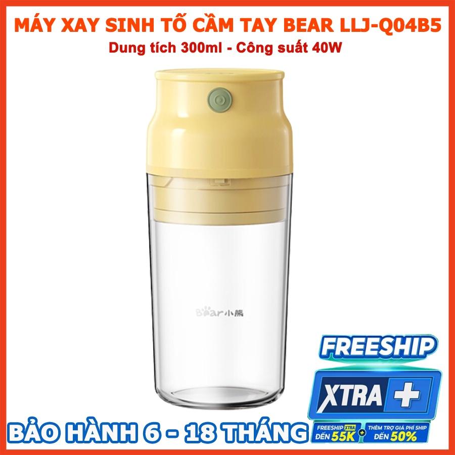 Hình ảnh Máy xay sinh tố cầm tay Bear máy xay sinh tố mini sạc điện, dung tích 300ml, Anh Lam Store - Hàng nhập khẩu