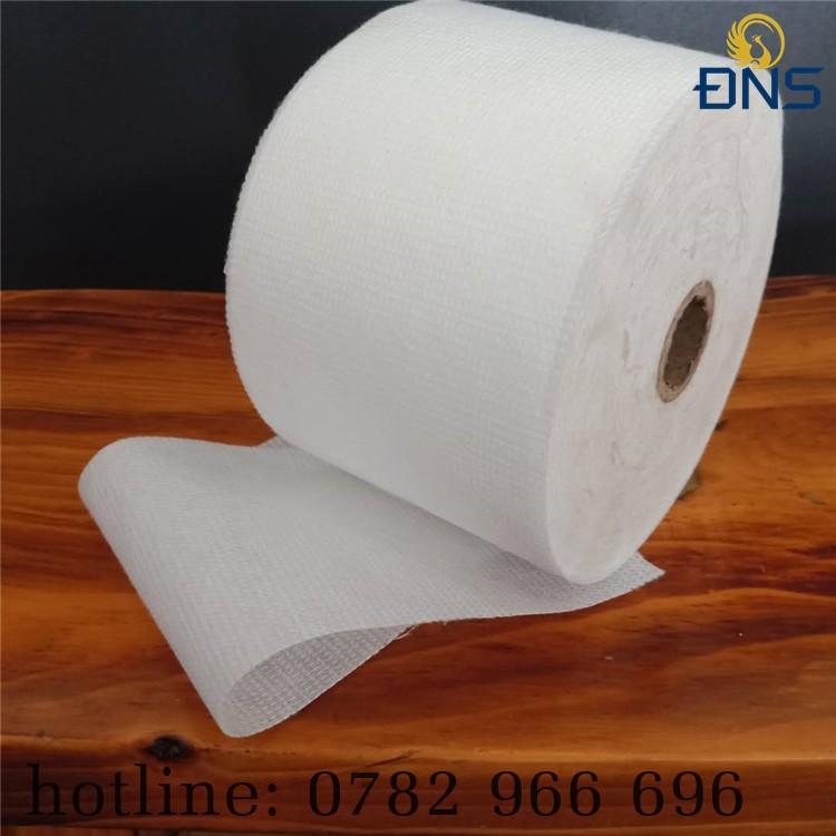 Màng Polyester phủ chống thấm, vải Polyester gia cố chống thấm mái nhà, sàn nhà, khe nứt R 10cm D 100m