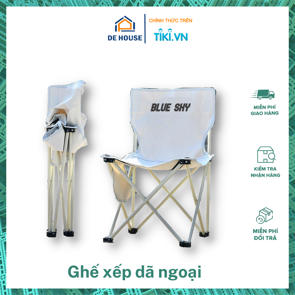 Ghế Xếp Du Lịch Phượt Dã Ngoại, Ghế Cắm Trại Di Động Ngoài Trời Siêu Nhẹ