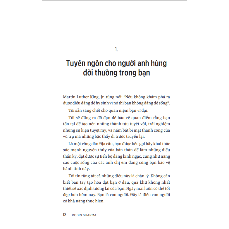 Tuyên ngôn của người anh hùng đời thường (Robin Sharma)