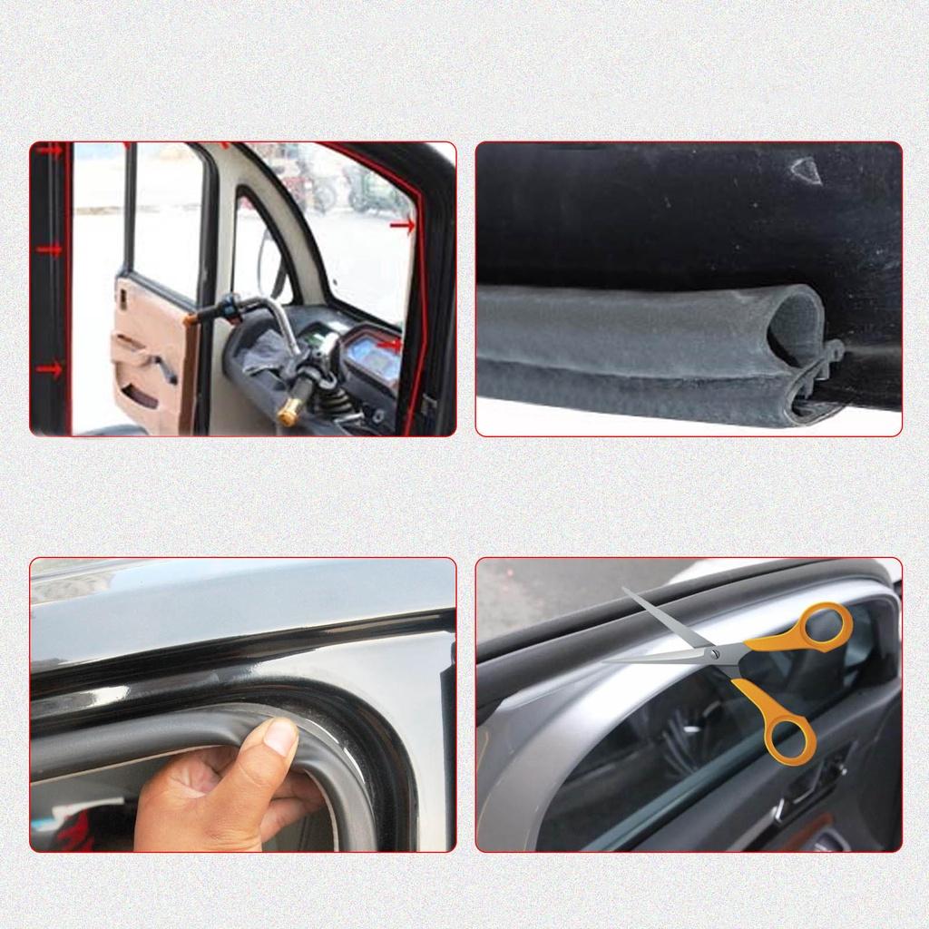 Gioăng Chữ U Có Rãnh Khí - Gioăng Cửa sau, Cốp sau Xe Tải cỡ nhỏ, Tủ Điện, Tủ Sắt, Nồi hơi đa dụng - Đệm khí ở đỉnh