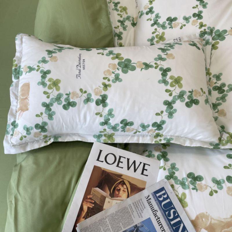 Bộ chăn ga gối cotton poly Hoa Nhí 2022. Chăn ga phong cách Hàn Quốc QUY Bedding
