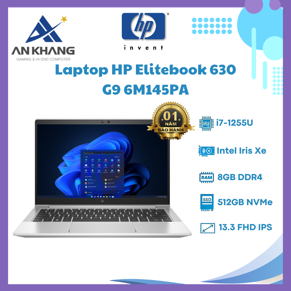 Laptop HP EliteBook 630 G9 6M145PA - Hàng Chính Hãng - Bảo Hành 12 Tháng Tại HP Việt Nam