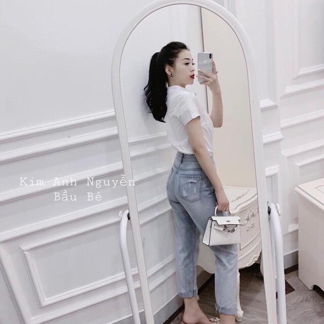 Áo sơ mi nữ cộc tay dáng quốc dân phối đồ đẹp