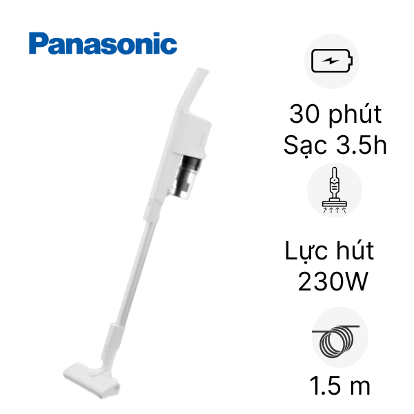 Máy Hút Bụi Cầm Tay Không Dây Panasonic MC-SB33JW046 - Đa năng 2 trong 1 - Siêu nhẹ - Hàng chính hãng