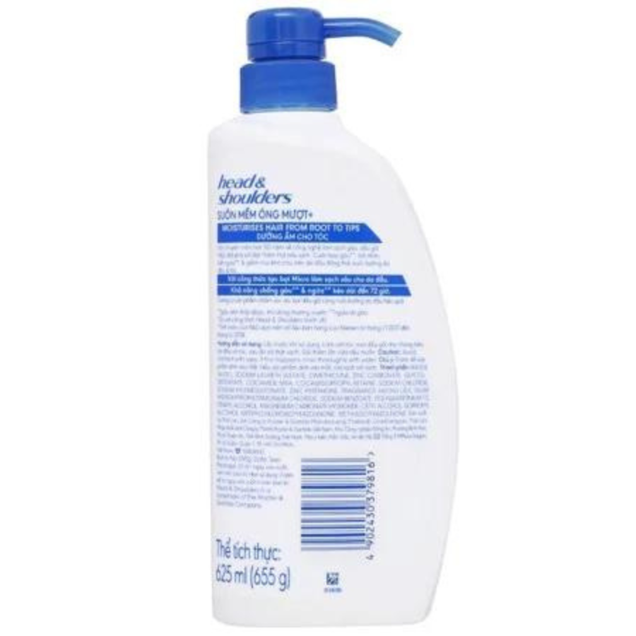 Dầu Gội Head & Shoulders Làm Sạch Gàu Siêu Mềm Óng Mượt